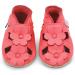 Dotty Fish Soft Leather Baby Shoes with Suede Soles - Toddler Sandals | Non-slip, Coral Flowers Design | 0-6 Months to 3-4 Years - Buy Online on SooperMarket.com
