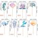 32 Pack Mermaid Cupcake Toppers Under The Sea Octopus Starfish Mermaid Tail Cupcake Picks Jellyfish Seahorse Coral Cupcake Decorations for Baby Shower Under The Sea Party Birthday Cake Decorations - Buy Online on SooperMarket.com