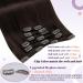 Shop Laavoo Brown Clip-In Extensions | 135g Real Remy Hair Dark Brown #4 55cm 7PCs - Premium Quality Hair Extensions - Buy Online on SooperMarket.com