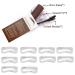Eyebrow Stamp Stencil Kit - Brow Stamping for Perfect Brows - Waterproof Reddish Brown - Buy Online on SooperMarket.com