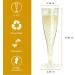 MR.FOAM Disposable Champagne Flutes - 6PC Gold Glitter Plastic glasses for Parties - 6.5 OZ - Buy Online on SooperMarket.com