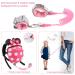 4 in 1 Toddler Harness Leash | Baby Anti Lost Wrist Link | Child Safety Tether | Walking Harness Wristband Assistant Strap Belt - Rose Red - Buy Online on SooperMarket.com