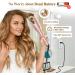 Auto Hair Curler - Automatic Curling Iron Wand with Rotating Barrel 4 Temps & 3 Timer Settings - Dual Voltage Fast Heating Gold - Buy Online on SooperMarket.com