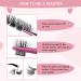 DIY Cluster Lashes 72 Pcs | D-16mm Thin Band Individual Eyelash Extensions | Easy to Apply at Home | First Glance - Buy Online on SooperMarket.com