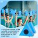 4 Pcs Triangular Aquatic Exercise Dumbbells Set - Blue EVA Foam Water Weights for Pool Exercise - Resistant Water Aerobics Equipment - Buy Online on SooperMarket.com