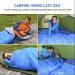 Lightweight 3 Season Sleeping Bag for Kids & Adults - 5-20 Degree Microfiber Fill - Ideal for Backpacking, Hiking, Camping - Includes Compression Sack - Single, Blue - Buy Online on SooperMarket.com