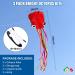 Octopus Kite 3 Pack - Easy-to-Fly 3D Giant Kites for Adults and Kids - Rainbow Kites with String Reel - Beach Toy Kites for Boys and Girls - 3 Colors - Buy Online on SooperMarket.com