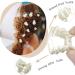 24 Pcs Mini Pearl Flower Hair Clips Set - Retro Style Decorative Hair Accessories for Women & Girls - White - Buy Online on SooperMarket.com