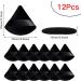 12 Pcs Powder Puff Makeup Triangle Powder Puff Soft Powder Puffs Sponge Reusable Makeup Triangle Sponges with Strap for Loose Powder Body Eyes Cosmetic Foundation Wet Dry Makeup Tool Black - Buy Online on SooperMarket.com