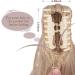 Sofeiyan 13 Long Curly Ponytail Extension | Natural Synthetic Hairpiece Light Ash Brown & Bleach Blonde - Buy Online on SooperMarket.com