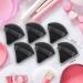 Velour Powder Puff Triangle Set for Face & Body - 6PCS Black Makeup Puffs - Buy Online on SooperMarket.com