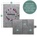 Cozy Racoon Mutterpass Cover - Pink Felt Hexagon | Made in Germany | Personalized Gift for Pregnant Mothers | Includes Pockets for Insurance Card & Ultrasound Images - Buy Online on SooperMarket.com