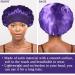 Satin Silk Bonnet Set for Sleeping - 4 Pcs Elastic Wide Band Hair Wraps (Black Red Purple Gold) - Soft & Breathable Sleep Caps - 12.6 Inch - Buy Online on SooperMarket.com
