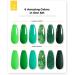BURANO Poly Extension Gel Nail Kit - 6 Colors Builder Set for DIY Nail Art - Green Poly Nail Gel Kit for Beginners & Professionals - Buy Online on SooperMarket.com
