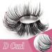 10 Pairs False Eyelashes - Russian Strip Lashes Thick DD Curl Fluffy Wispy Faux Mink Lashes Reusable Natural Soft Eye Lashes (D-001) - Buy Online on SooperMarket.com