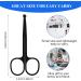 Facial Hair Grooming Scissors for Men & Women - Rounded & Curved Eyebrow Trimming Tool for Nose, Beard, Mustache, Eyelashes & Ear Hair - Buy Online on SooperMarket.com