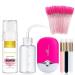 Eyelash extension cleaner eyelash mousse eyelash shampoo for eyelash extensions USB mini fan rechargeable electrical handheld air conditioning eyelash shampoo eyelash brushes rose