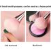 Teksome Blush Brush for Cheeks | Large Standing Blush Makeup Brush - Powder Foundation & Face Makeup Cosmetic Brushes Brush for Flawlessly Contouring & Defining Standing four-leaf clover makeup brush gold + PVC - Buy Online on SooperMarket.com
