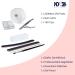 ND24 NAILDESIGN Geln gel Starter Set - 16-Piece Basic Kit with UV Gel French Gel Sealing Gel UV Lamp & Accessories - Vegan & Made in Germany for Beginners - Buy Online on SooperMarket.com