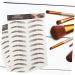 Baluue 9 Sheets Eyebrow Transfer Stickers 6d Eyebrows Stickers Eyebrow Grooming Sticker 21x14.7cm Brown - Buy Online on SooperMarket.com