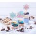 24Pcs Silver Glitter Snowflake Cupcake toppers winter decorations (B/G) - Buy Online on SooperMarket.com