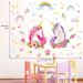 DECOWALL SG-2105 Unicorn Rainbow Wall Stickers - Removable Girls Nursery Bedroom Decor - Buy Online on SooperMarket.com
