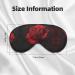 Red Rose Soft Sleep Eye Mask - Breathable Travel Eye Patch for Women | Perfect for Relaxation - Buy Online on SooperMarket.com