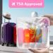 Heymkgo Silicone Travel Bottles Set - 5 Pack 90ml Refillable Squeeze Travel Containers for Easy Filling - Perfect for International Travel - Buy Online on SooperMarket.com