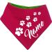 Both-sided multicolor dogs Turning cloth (FB: pink lime) (Gr.2- HU 31-35 cm) with the name of your animal size 2- neck circumference 31- 35 cm pink lime regulations