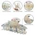 4 Pack Nonslip Large Fashion Hair Claw Clips - Strong Hold Accessories for Women & Girls - 3.7 inch Banana Hair Claws - Buy Online on SooperMarket.com