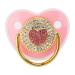 Baby Pacifier Safe Flexible Ultralight Baby Pacifier Soft for Home (Pink)