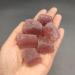 ALKOY Natural Crystal Rough 1pc Natural Red Strawberry Quartz Raw Stone Rough Crystal Gemstone Specimen Home Decoration FZUGEDRLI - Buy Online on SooperMarket.com