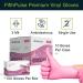 Pink Vinyl Disposable Gloves Medium 100 Pack - Latex Free, Powder Free, 3 Mil Thickness - Medical Exam, Home Cleaning, and Food Gloves - Buy Online on SooperMarket.com