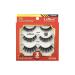 Laflare 3D Cashmere False Eyelashes 3 pcs Multipack Ultra Soft Glam Wispy Fresh Luxurious Cruelty-Free Reusable 100% Cashmere Texture Fake Eyelashes 3 Pairs Eco Pack (PSR3PR)