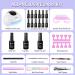 Ohuhu 12 Colors Gel Nail Polish Set with UV Light Kit - Glossy and Matte Top Coat - 36W UV LED Lamp - Soak Off Manicure Gift for Girls - Mothers Day Special - Buy Online on SooperMarket.com