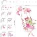 Wondever Girl on Swing Wall Stickers - Peel and Stick Butterfly Flower Ballons Wall Decals for Girls Bedroom and Nursery - Buy Online on SooperMarket.com