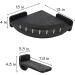 Cat Hammock with 3 Steps - Wall Mounted Cat Climbing Shelf & Scratching Post - Indoor Cat Shelves and Perches - Plush Covered - Black - Buy Online on SooperMarket.com