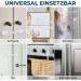 Hoffenbach Child Locking for Closets & Drawers - 8 Pack No-Drill Baby Safety Lock for Cabinets & Drawers - Secure Your Home Today! - Buy Online on SooperMarket.com