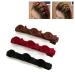 Kolarmo 3 x double double-layered braided hair clips in retro style braided hair clips-multi-layer hollow hair band for women and girls