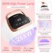 Professional UV LED Nail Lamp - LKE 268W Fast Curing Gel Nail Dryer with 66 Beads 4 Timers & Auto Sensor for Home & Salon Use - Buy Online on SooperMarket.com