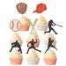 32PCS Baseball Cupcake Toppers Birthday Sport Theme Baby Shower Kids Birthday Party Cake Decorations Supplies Style 1