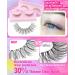 Geeneiya Wispy Natural Look 10mm Short False Eyelashes - 6 Pack Faux Mink Strip Lashes - Buy Online on SooperMarket.com