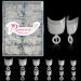 Ranrose Short Nail Tips- 600PCS Short Oval Half Cover False Nail Tips 12 Sizes Round False Acrylic Nails Short Tips With Box 600PCS Short Oval Natural