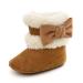 Yinuoday Winter Baby Girls Shoes Toddler Snow Boots Warm Prewalker Newborn Boots Anti-Slip 3-6 Month Infant Dark Brown