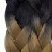 Tess Braids Extensions - 60 cm Jumbo Kanecalon Ombre Hair Braids (3 Pack) #23 Medium Blonde/Black for Stunning Box Braids - Buy Online on SooperMarket.com