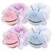 FRCOLOR 4pcs Face Wash Wristband Plush Hair Scrunchies Elastic Makeup Towel Adjustable Hair Band Elastic Scrunchy Ties Absorbent Wristbands Wash Arm Towel Flannel Elasticity South Korea