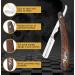 Shop Candure Men's Razor - Professional Stainless Steel Razor with Wooden Handle & 10 Extra Sharp Blades for Precision Beard Shaping - 13cm - Buy Online on SooperMarket.com