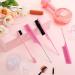 5-Piece Rat Tail Comb Set for Hair Styling - Pink | Stainless Steel Teasing Brush for Men and Women - Ideal for Salon and Home Use - Buy Online on SooperMarket.com