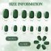 720 Short False Nails Medium Square Coffin Press on Nails Glossy Dark Color - DIY Full Cover Artificial Fake Nails for Women Girls - Buy Online on SooperMarket.com