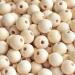 300pcs 20mm Wood Beads Natural Unfinished Round Wooden Loose Beads Wood Spacer Beads for Craft Making Decorations and DIY Crafts